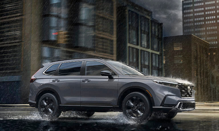 2025 Honda CR-V driving in the rain